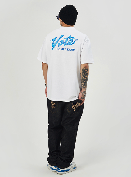 VOTE Multi Color Leopard Grain Tee