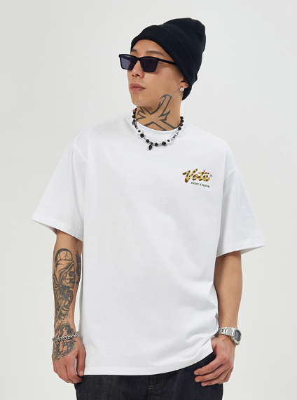 VOTE Multi Color Leopard Grain Tee