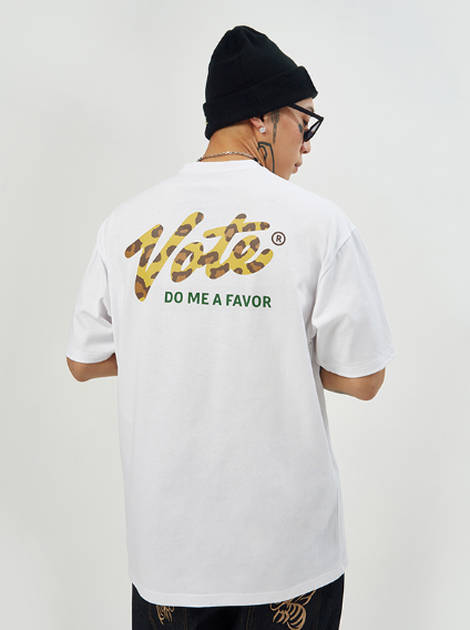 VOTE Multi Color Leopard Grain Tee