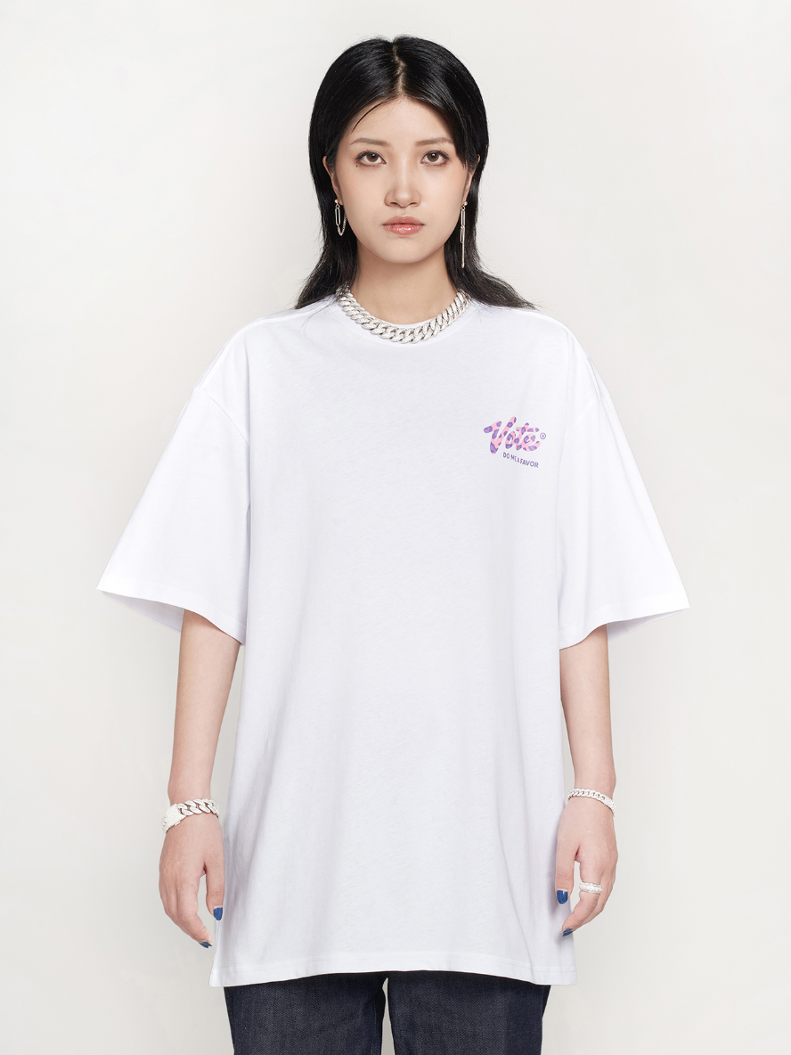 VOTE Multi Color Leopard Grain Tee