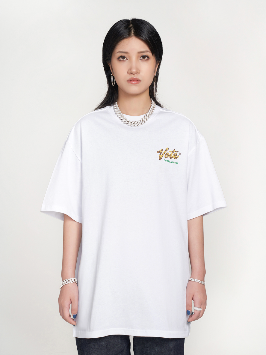 VOTE Multi Color Leopard Grain Tee