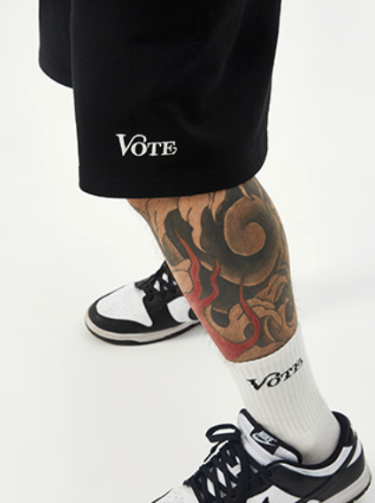 VOTE Paragraph Sweat Shorts