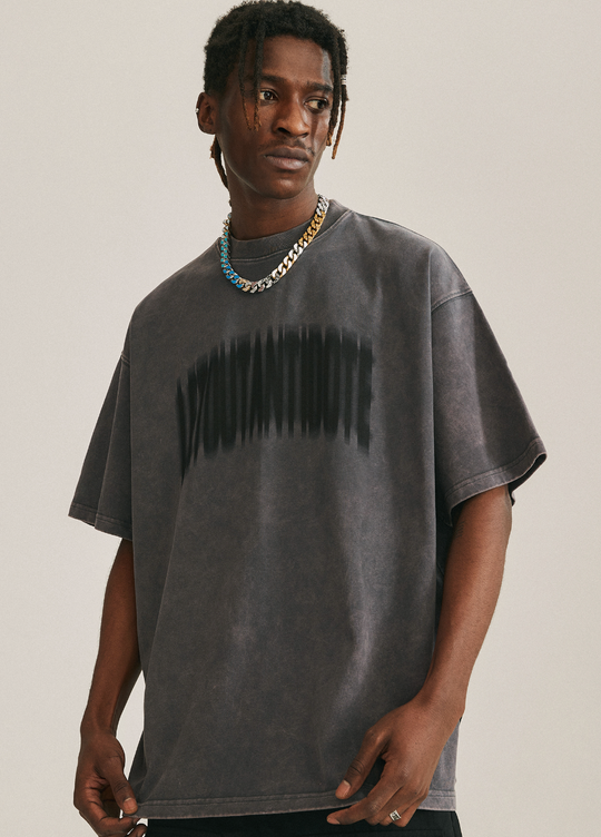 ANTIDOTE Vintage Washed Old Phantom Logo Print Tee