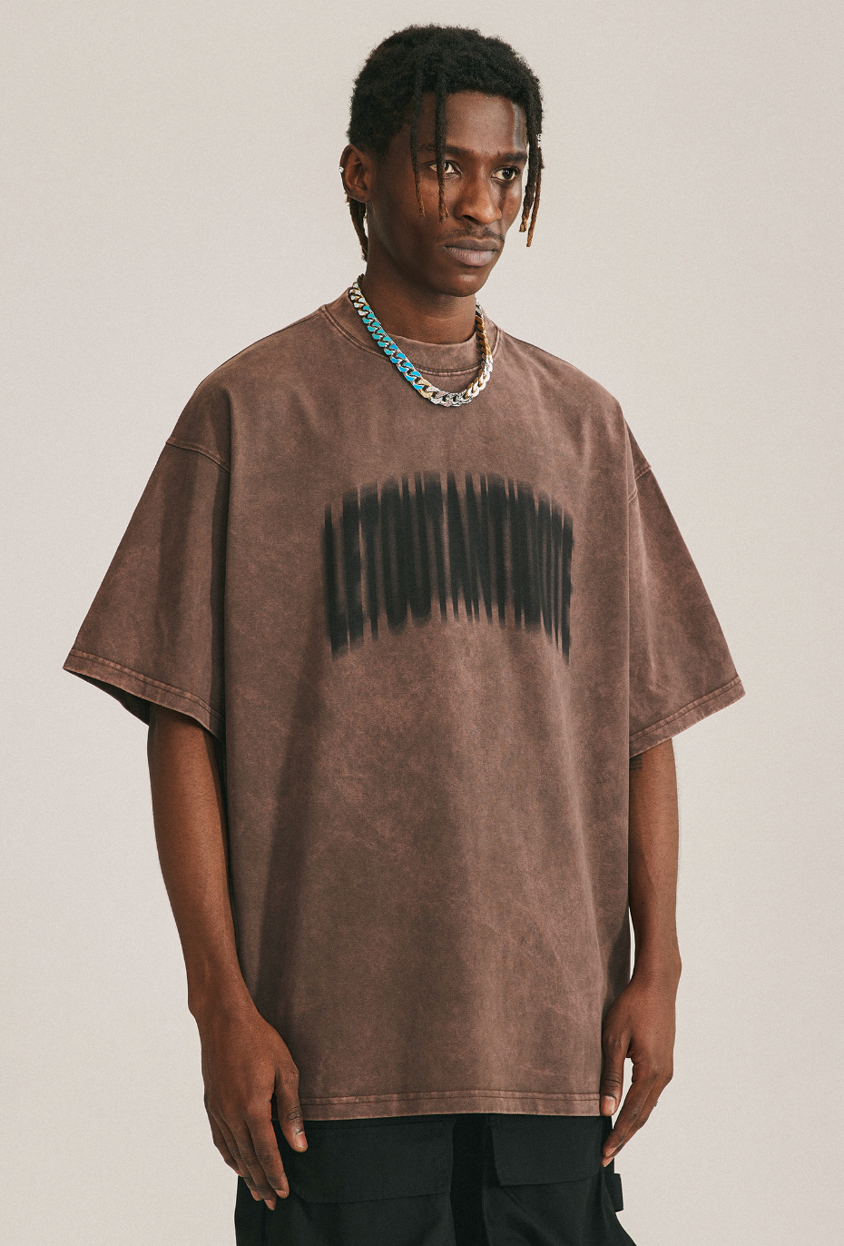 ANTIDOTE Vintage Washed Old Phantom Logo Print Tee