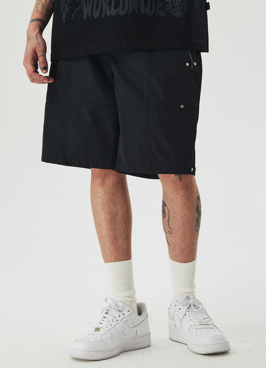 ANTIDOTE Structure Stitching Nylon Shorts
