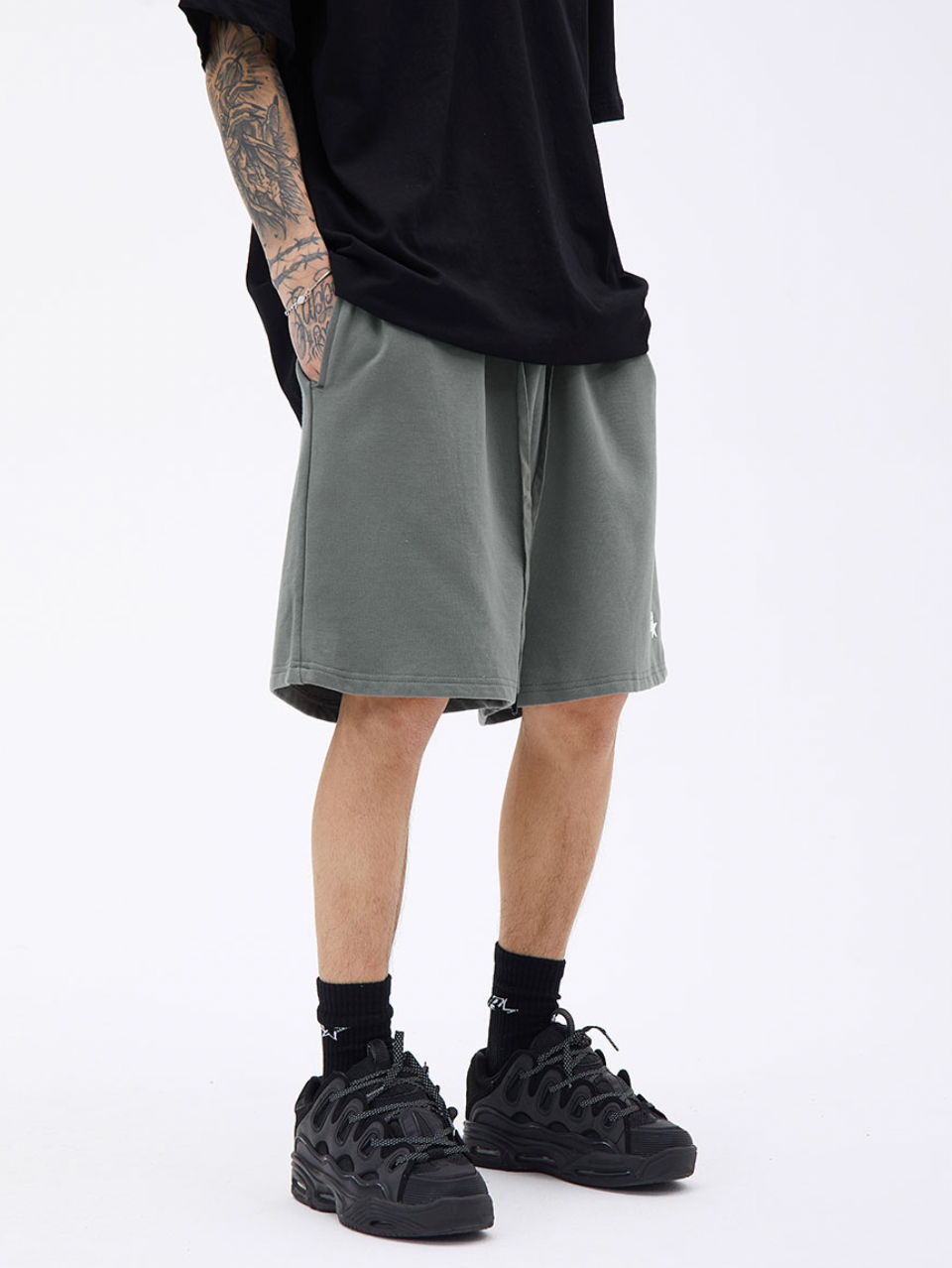 F3F Select B Star Print Sweat Shorts