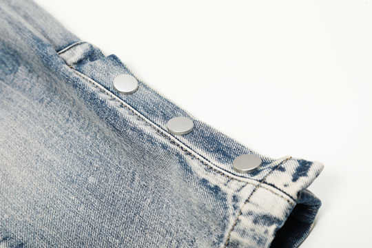 F3F Select Washed Hole Zipper Slim Denim Jeans