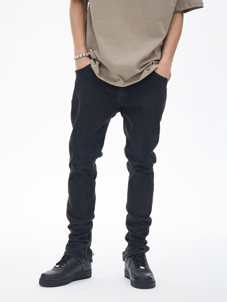 F3F Select Washed Stretch Slim Trousers