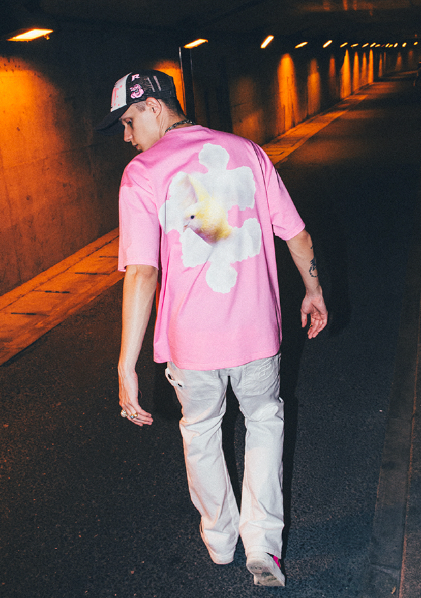 YADcrew White Cloud Dove Tee