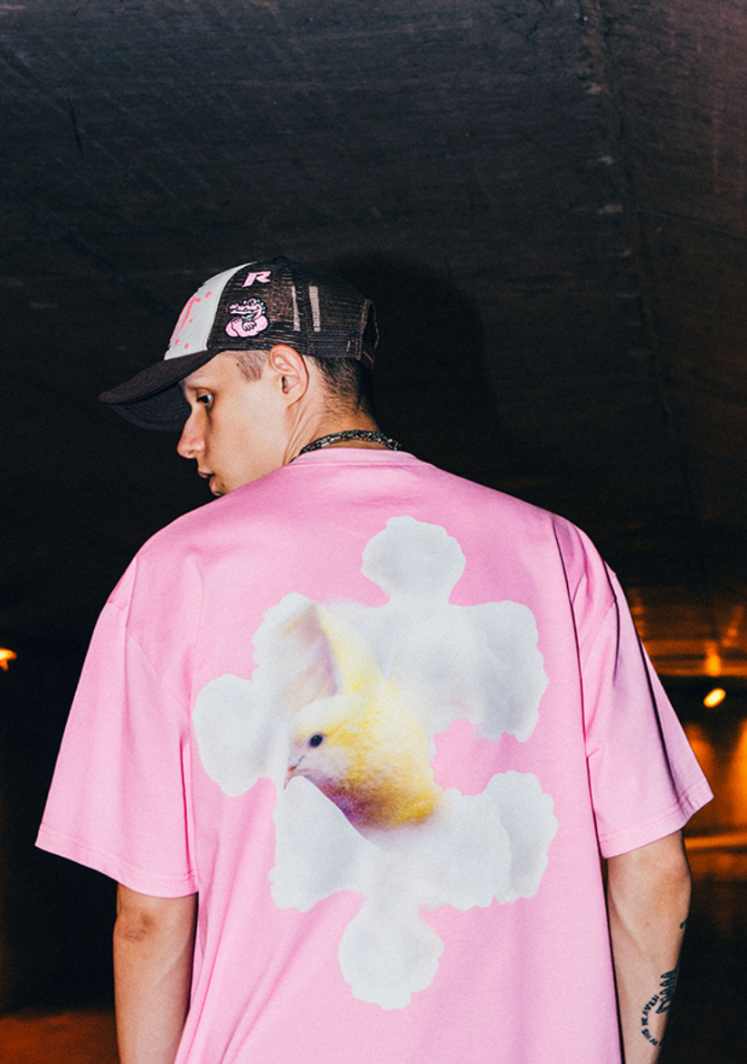 YADcrew White Cloud Dove Tee