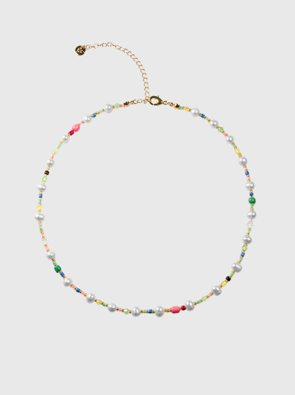 AWE Colorful Beads Pearl Necklace