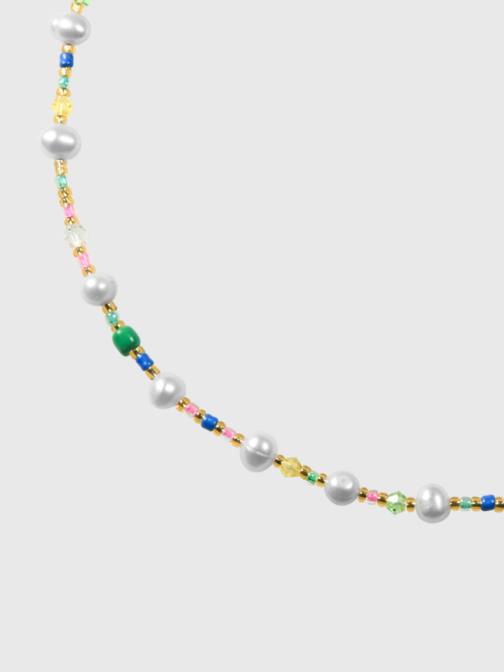 AWE Colorful Beads Pearl Necklace