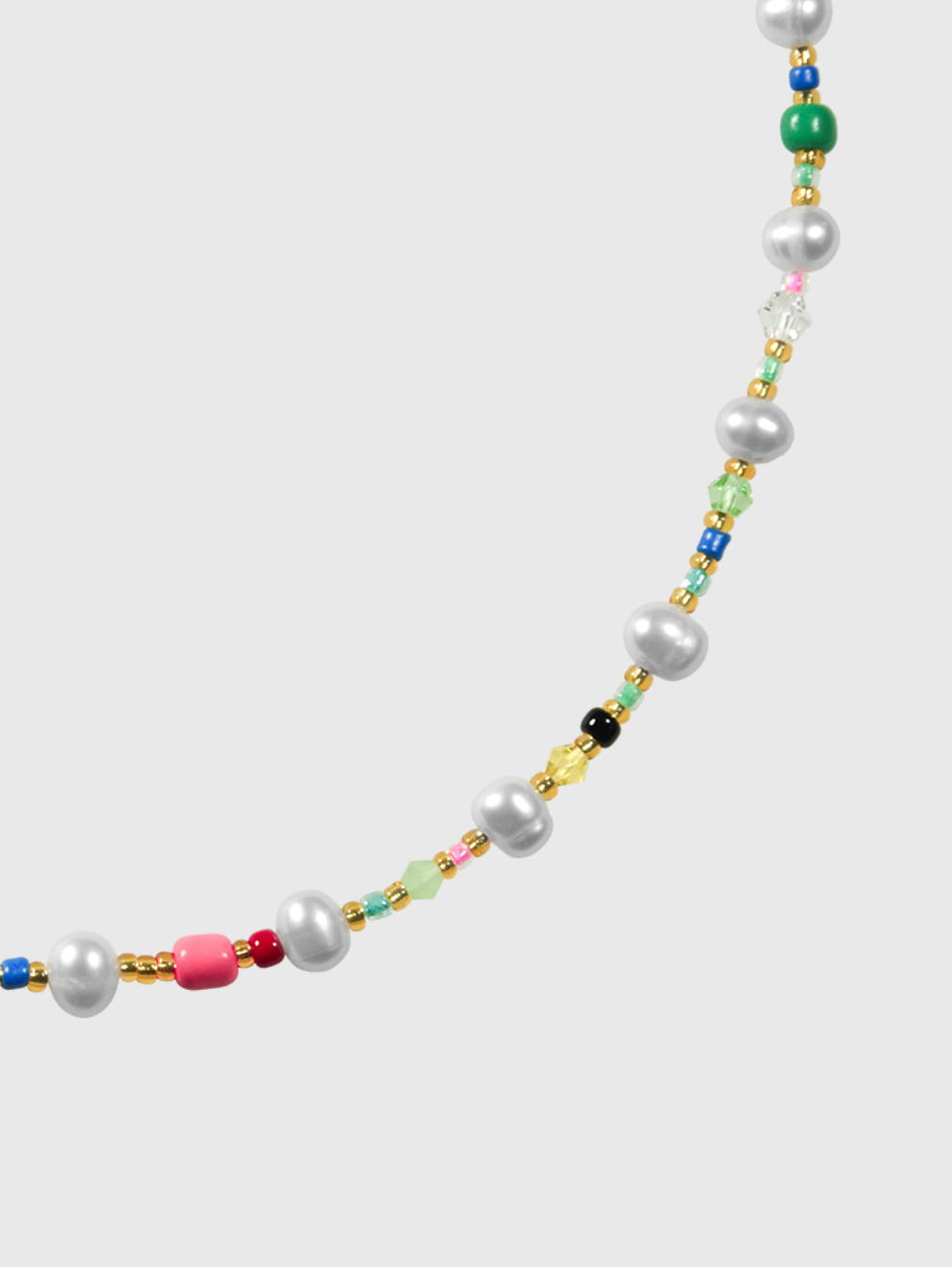 AWE Colorful Beads Pearl Necklace