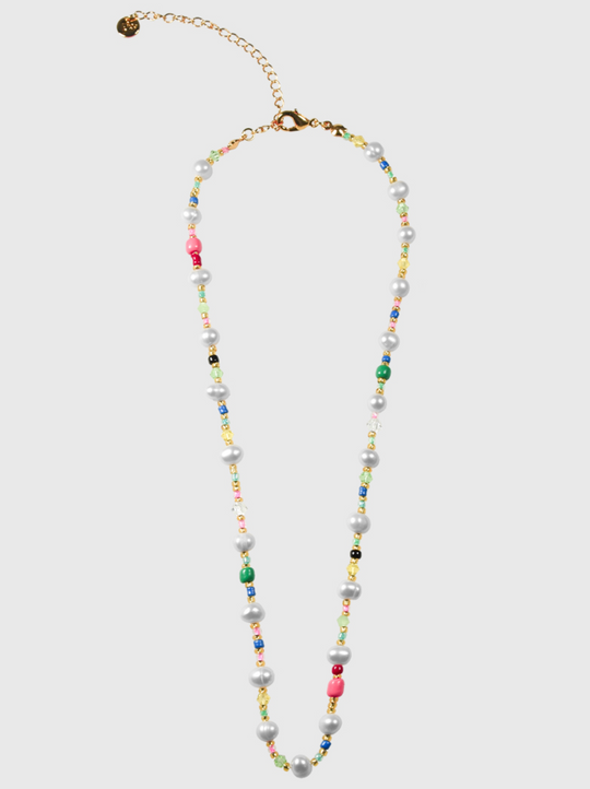 AWE Colorful Beads Pearl Necklace