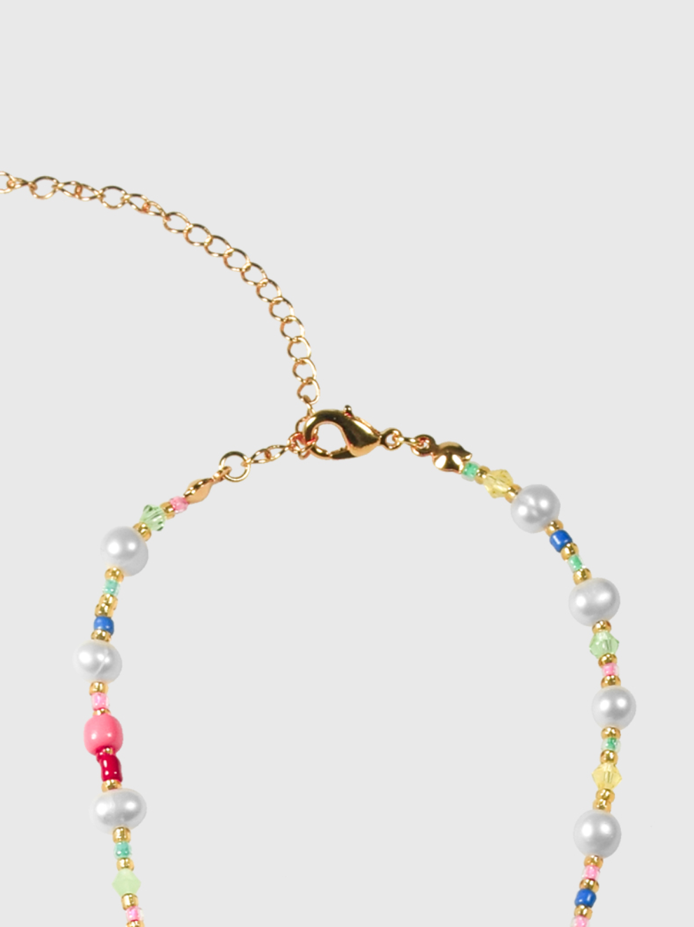 AWE Colorful Beads Pearl Necklace