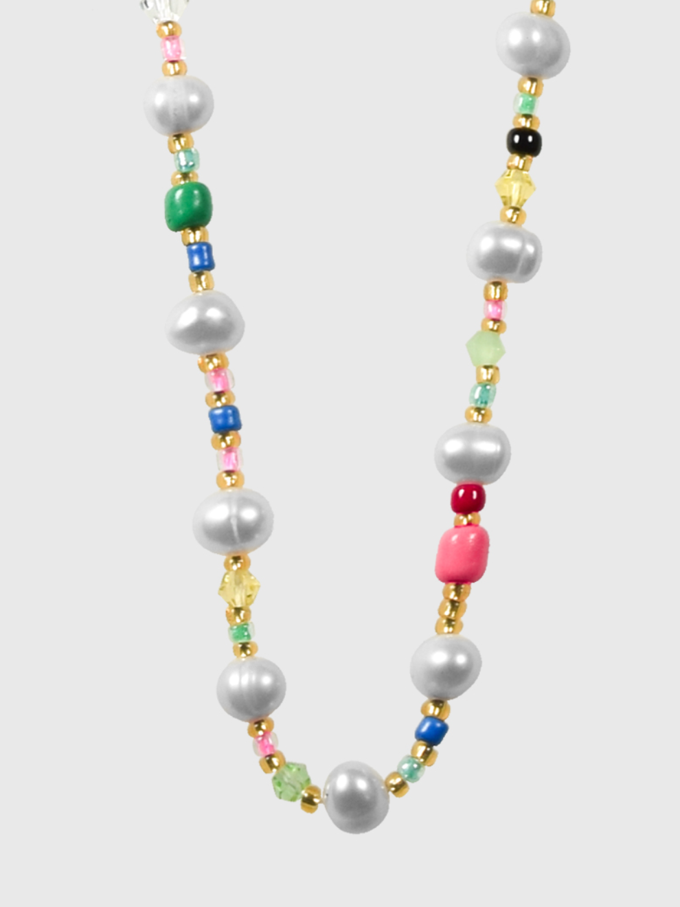 AWE Colorful Beads Pearl Necklace