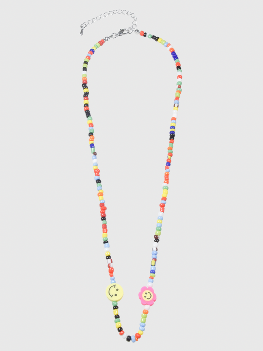 AWE Colorful Rice Beads Beaded Necklace