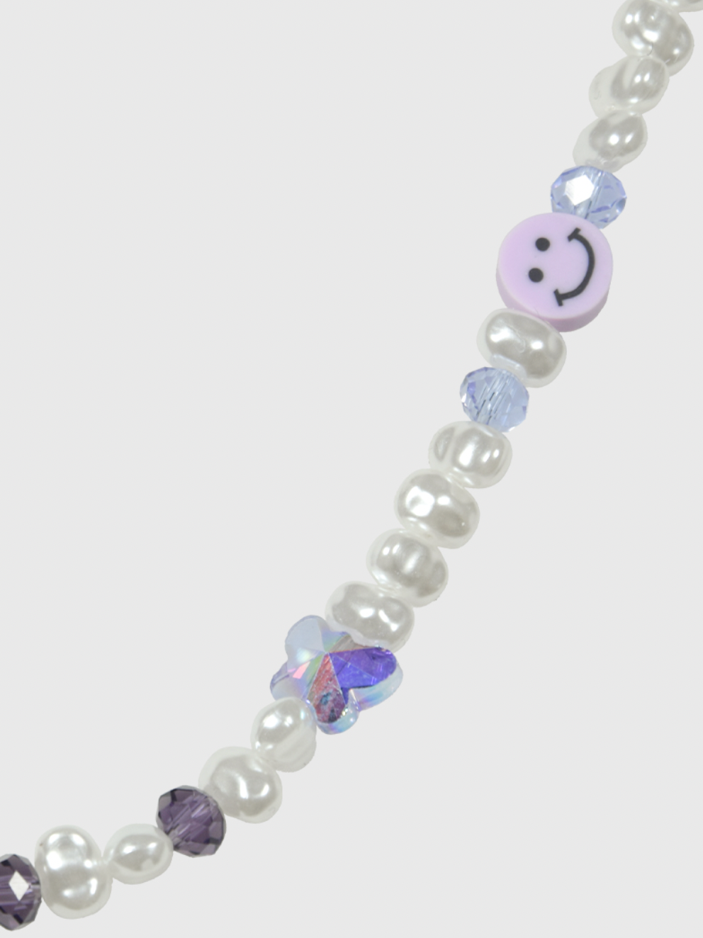 AWE Purple Crystal Beaded Necklace