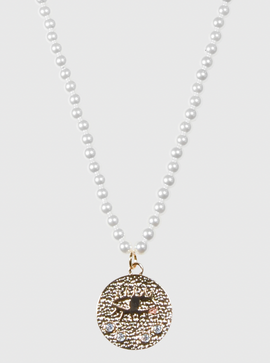 AWE Devil's Eye Pearl Necklace
