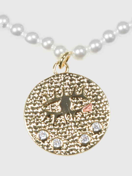 AWE Devil's Eye Pearl Necklace