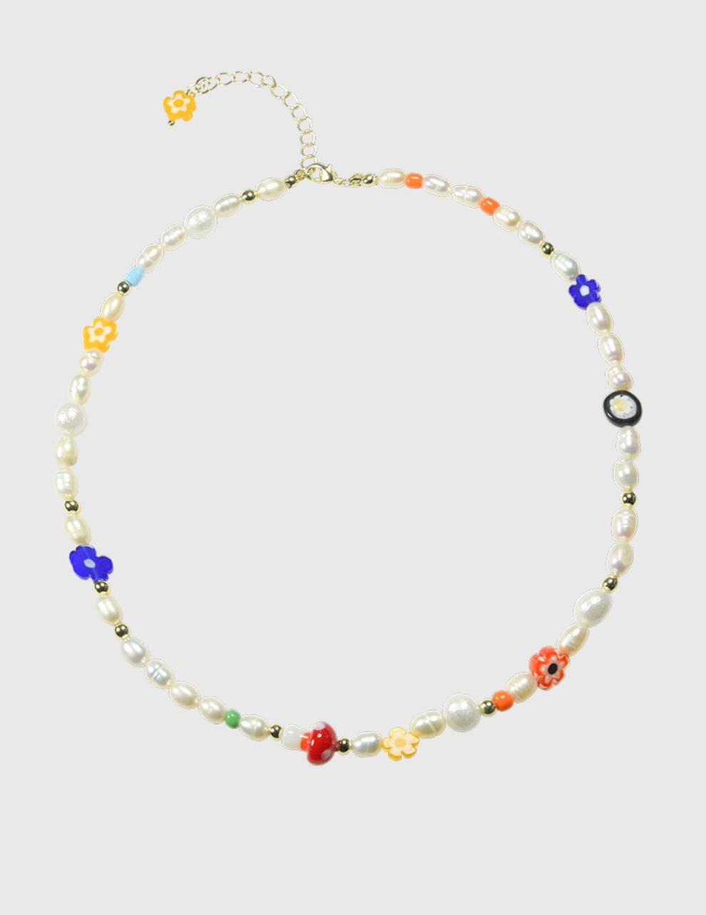 AWE Mushroom Flower Necklace