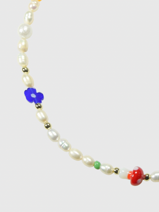 AWE Mushroom Flower Necklace