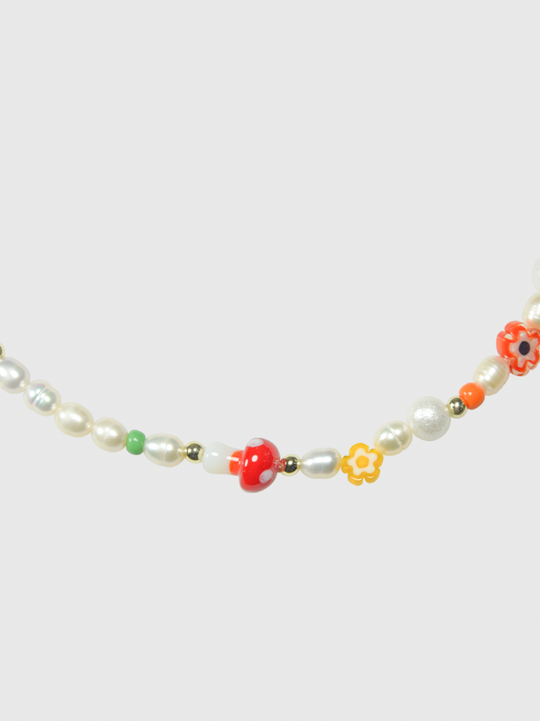 AWE Mushroom Flower Necklace