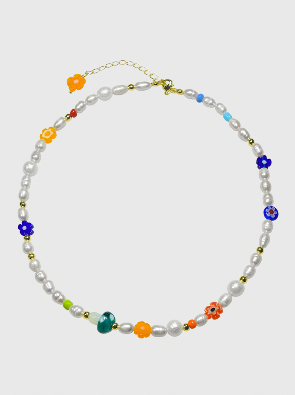 AWE Mushroom Flower Necklace