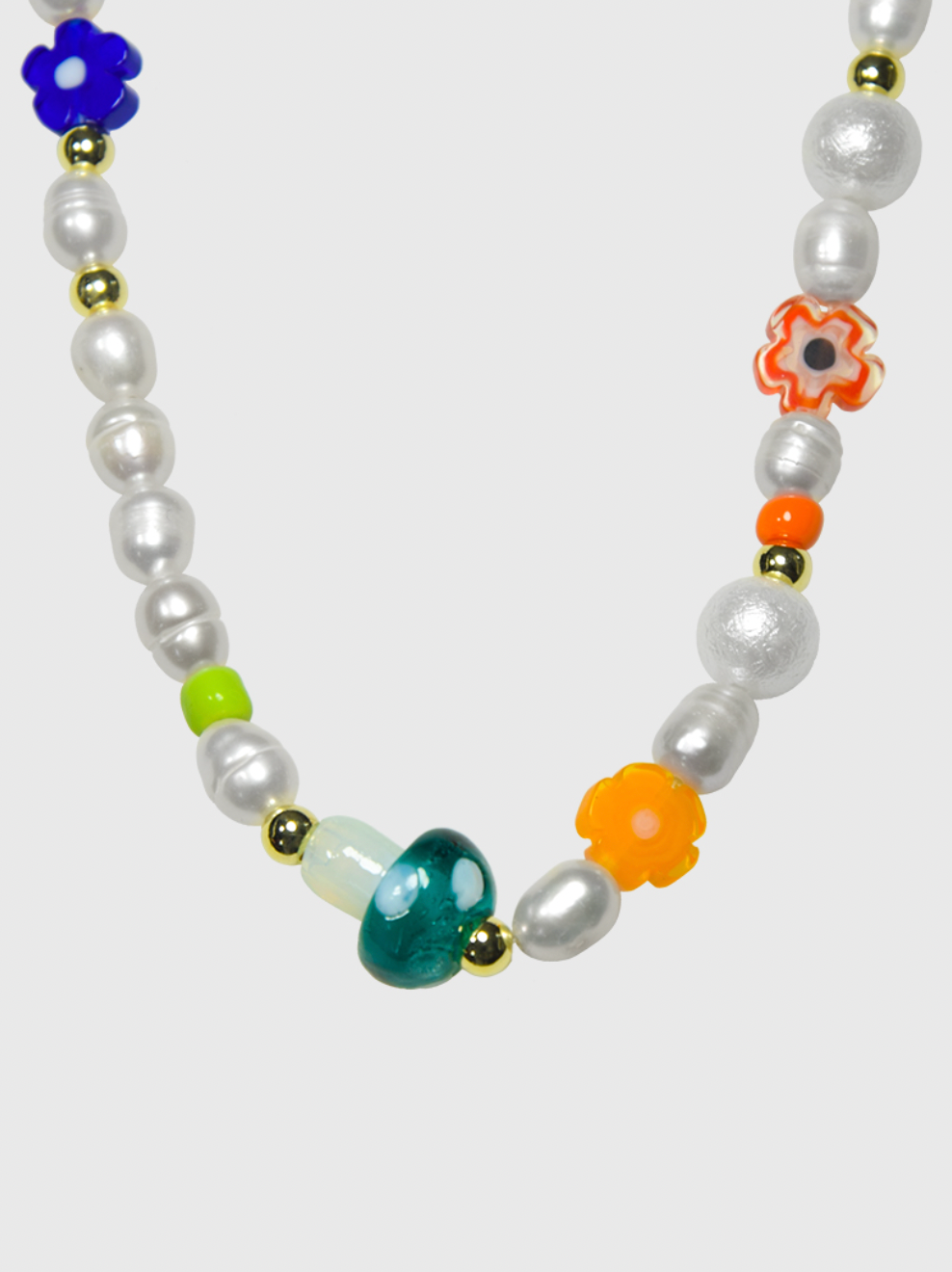 AWE Mushroom Flower Necklace