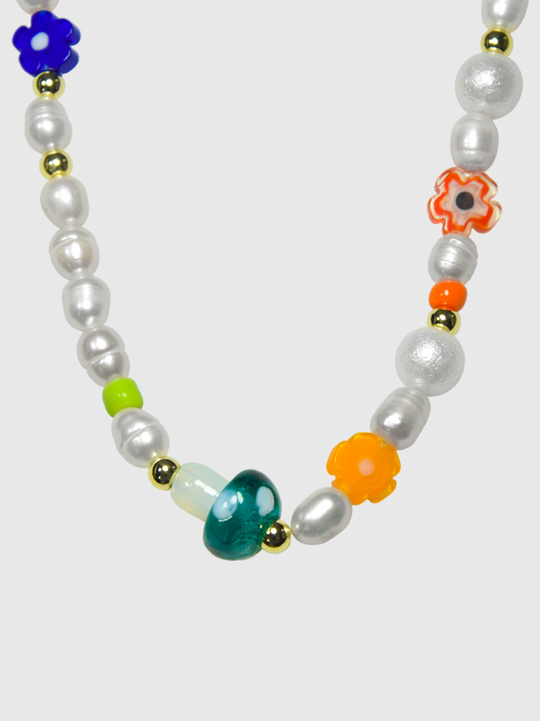 AWE Mushroom Flower Necklace