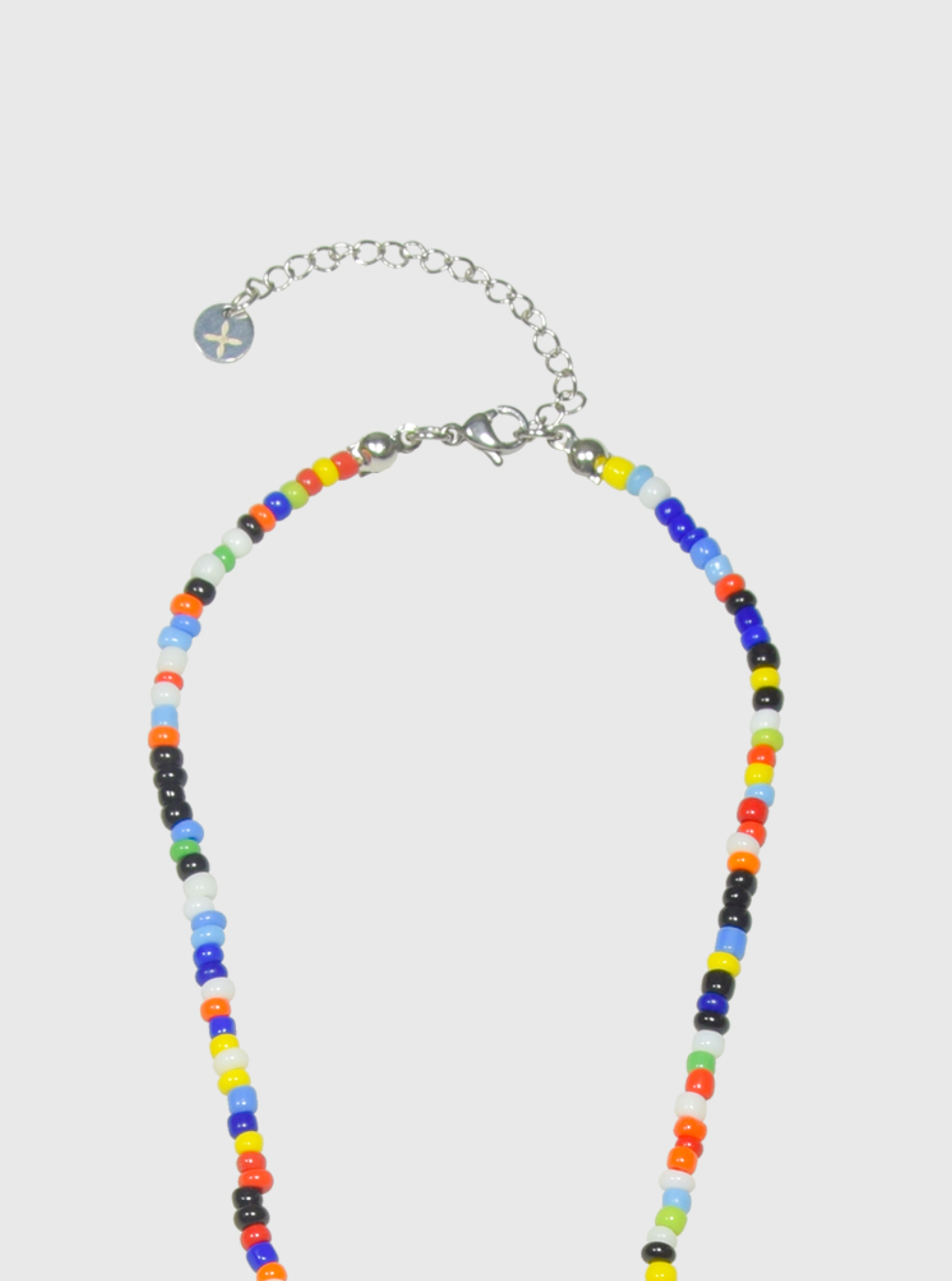 AWE Beaded Sunflower Smiley Necklace