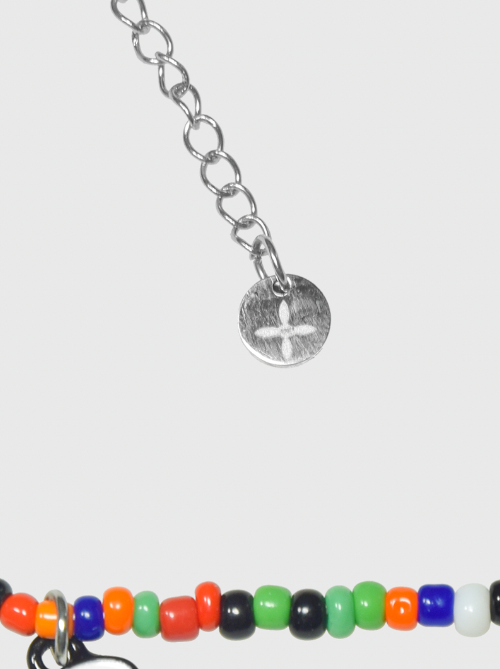 AWE Beaded Sunflower Smiley Necklace