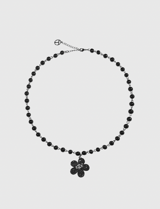 AWE Diamond Smiley Sunflower Necklace