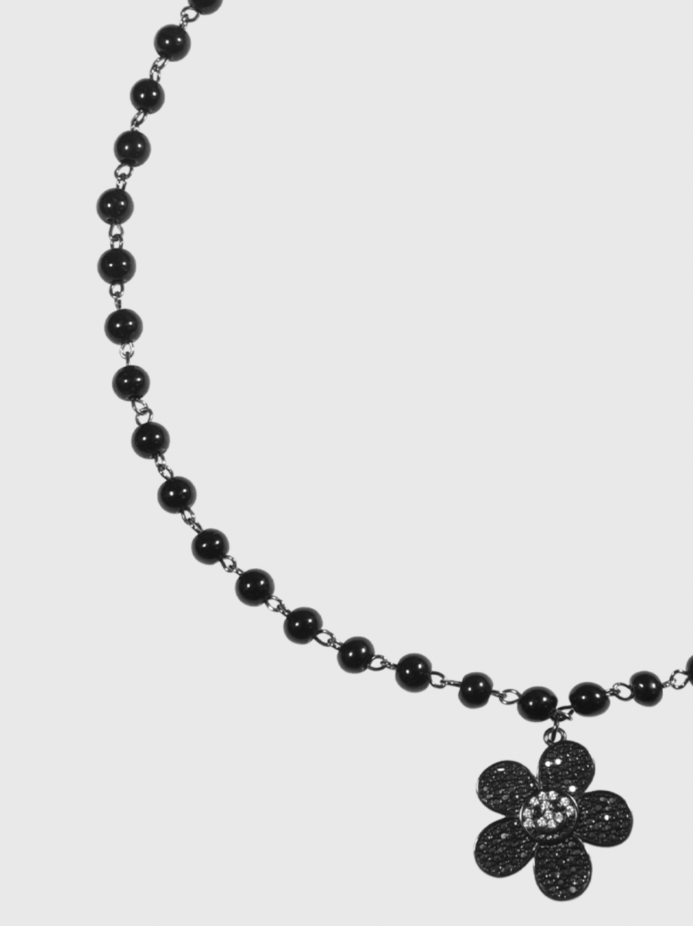 AWE Diamond Smiley Sunflower Necklace