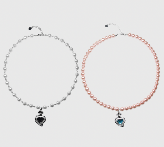 AWE Gemstone Love Pearl Necklace