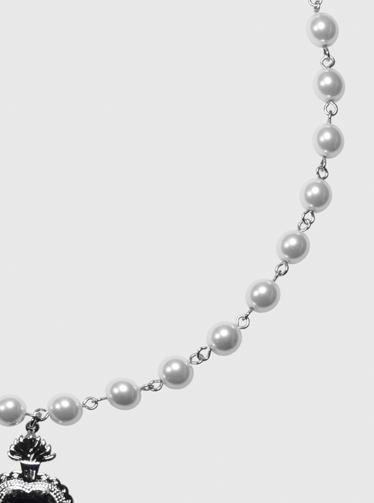 AWE Gemstone Love Pearl Necklace