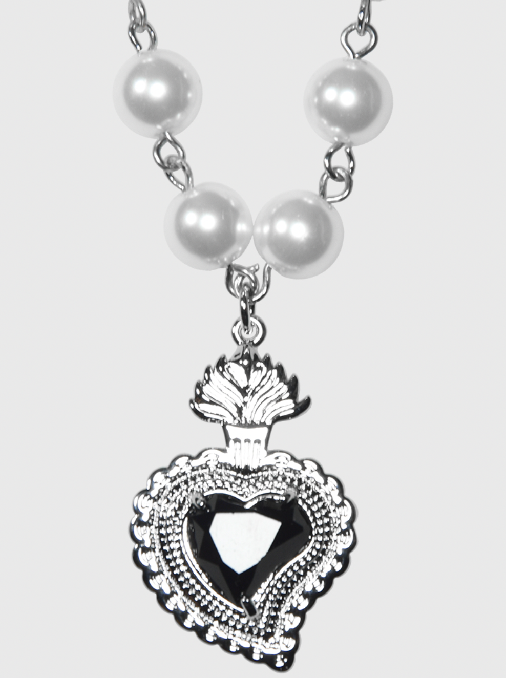 AWE Gemstone Love Pearl Necklace