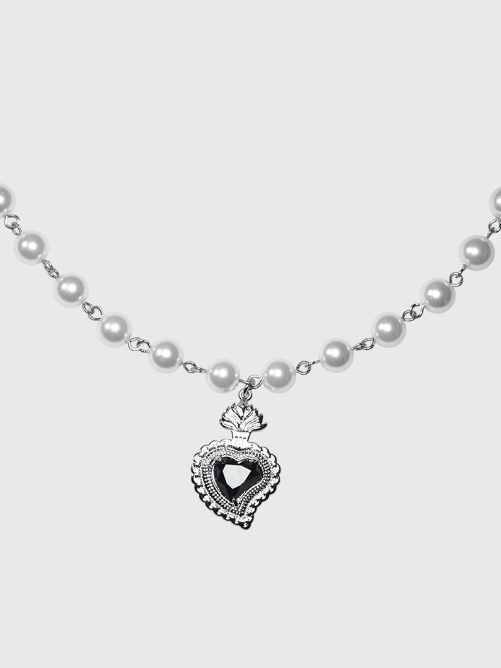 AWE Gemstone Love Pearl Necklace