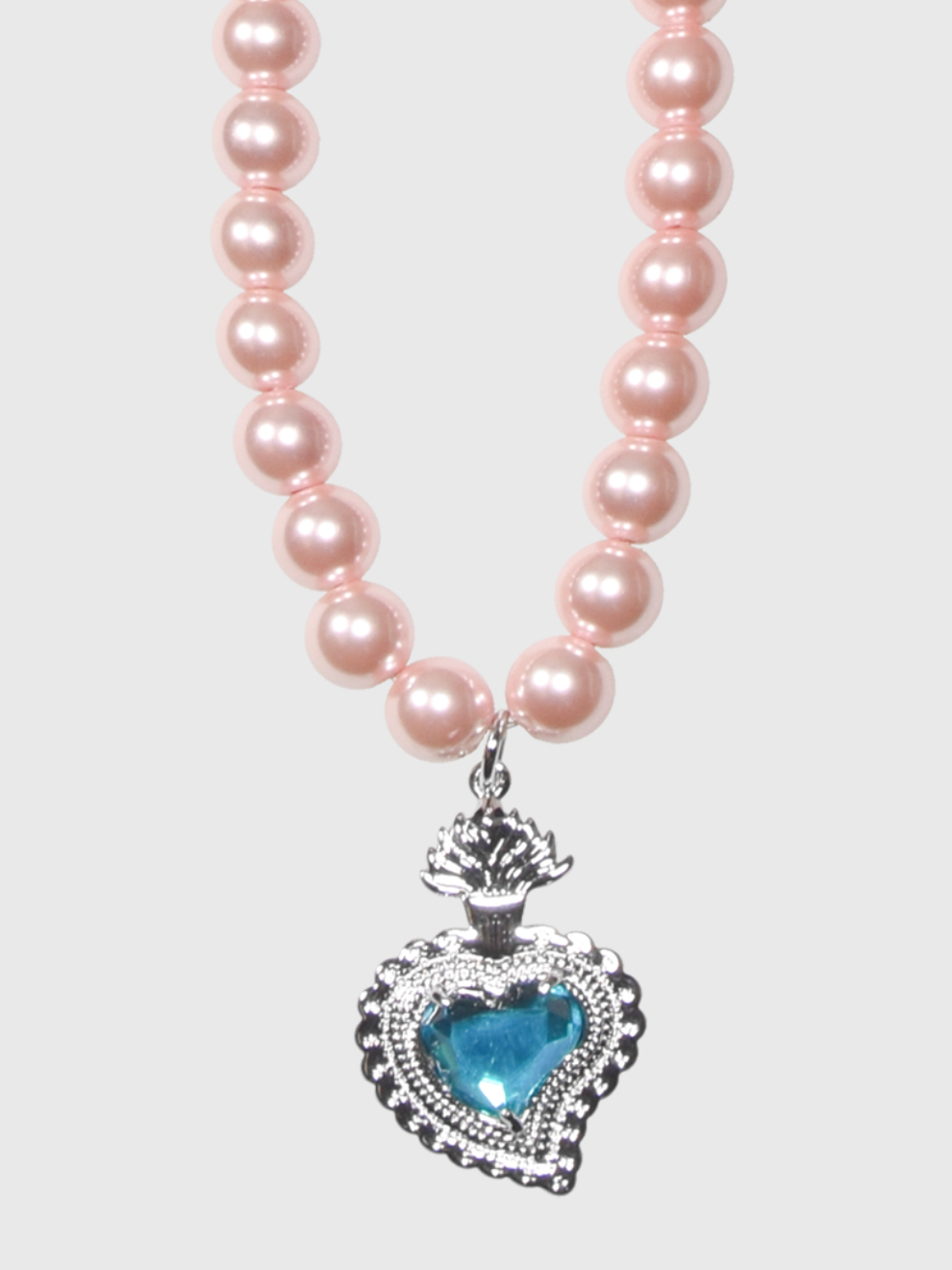 AWE Gemstone Love Pearl Necklace