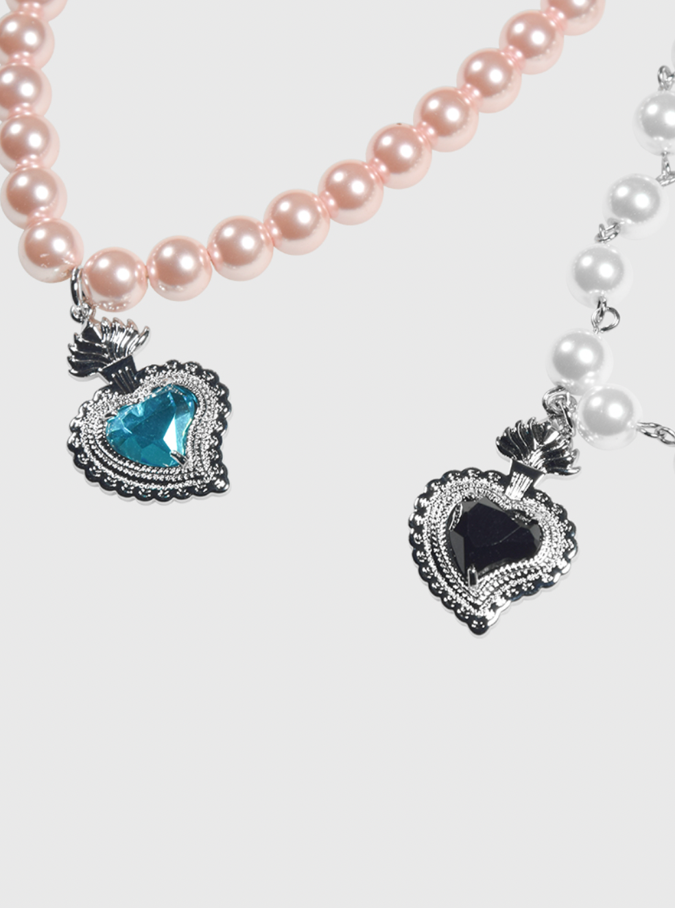 AWE Gemstone Love Pearl Necklace