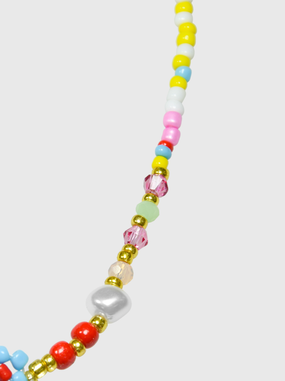 AWE Flower Pearl Beaded Necklace