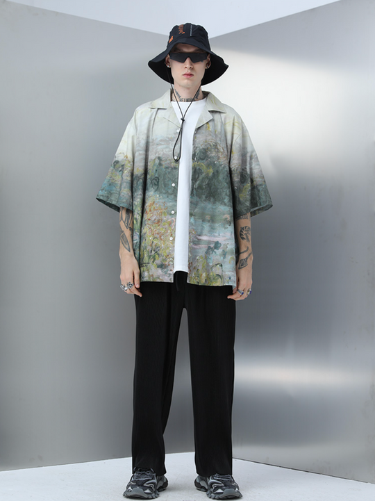 Harsh and Cruel Paris Old King's Palace Cuban Shirt