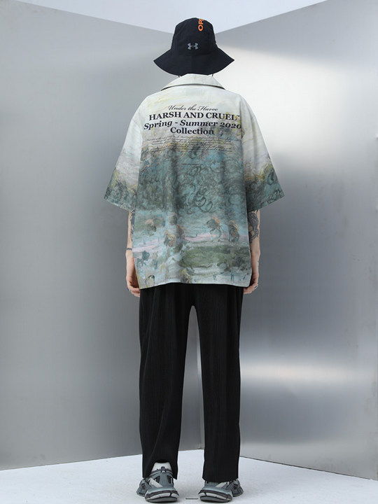 Harsh and Cruel Paris Old King's Palace Cuban Shirt