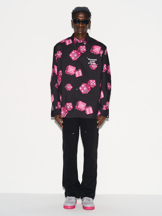 Harsh and Cruel 3D Dice Full Print L/S Shirt