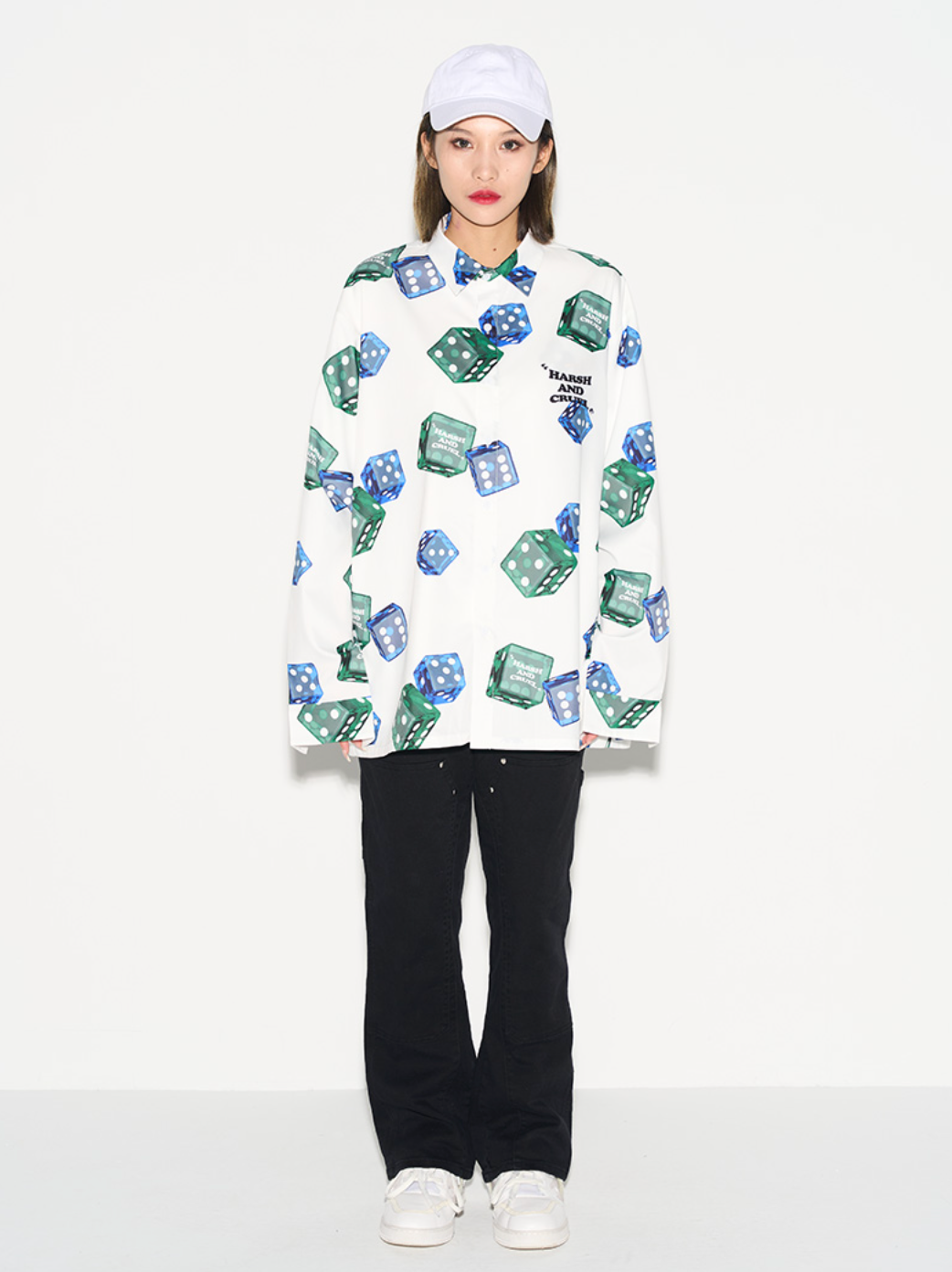 Harsh and Cruel 3D Dice Full Print L/S Shirt