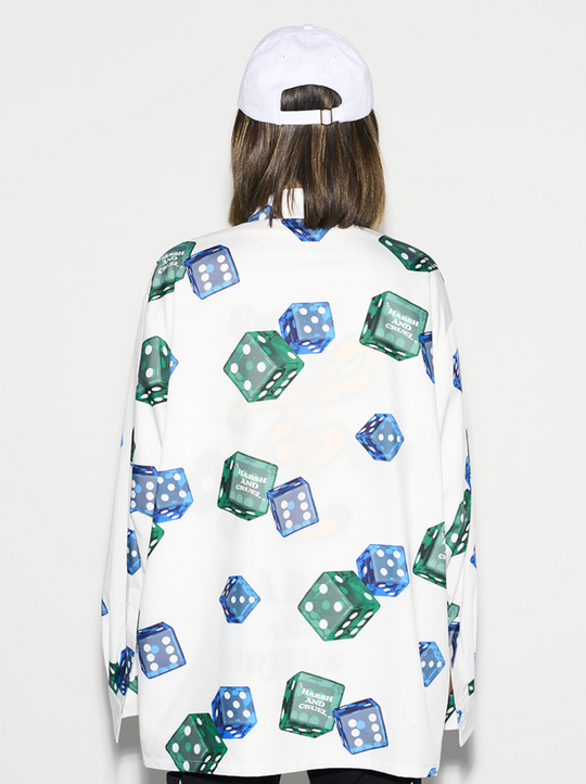 Harsh and Cruel 3D Dice Full Print L/S Shirt