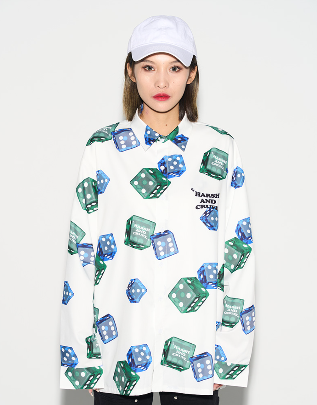 Harsh and Cruel 3D Dice Full Print L/S Shirt