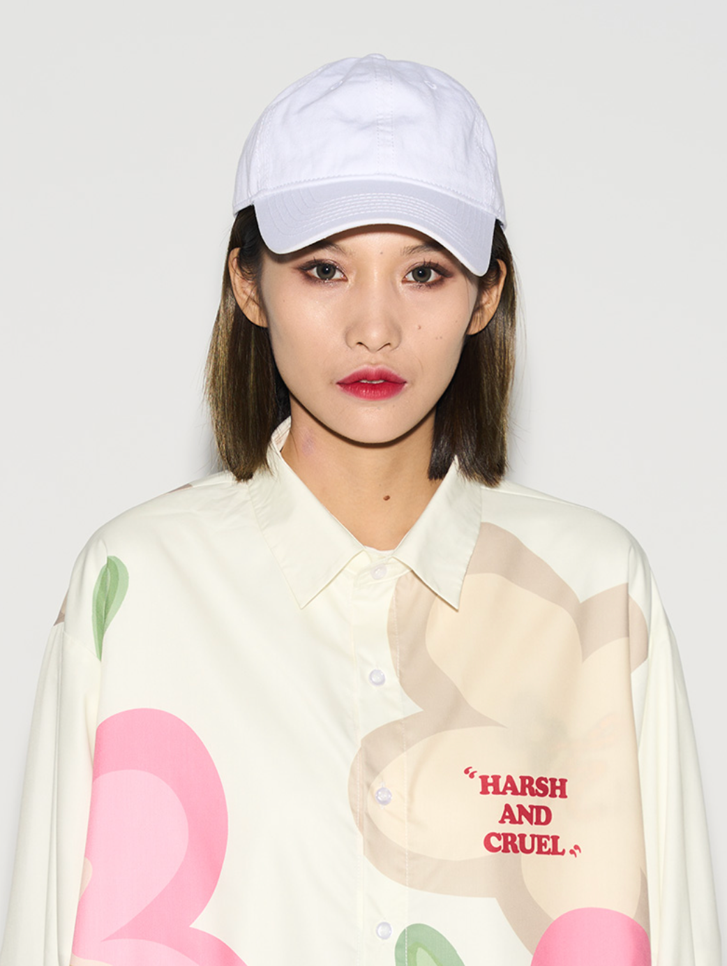 Harsh and Cruel Handpainted Cartoon Flowers L/S Shirt