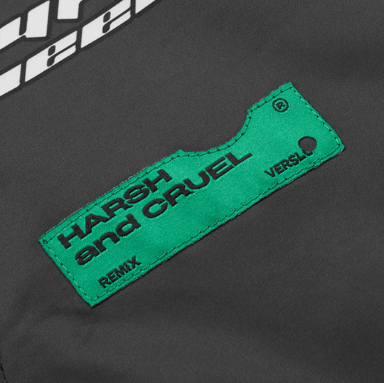 Harsh and Cruel Colorblock Logo Racing Coach Jacket