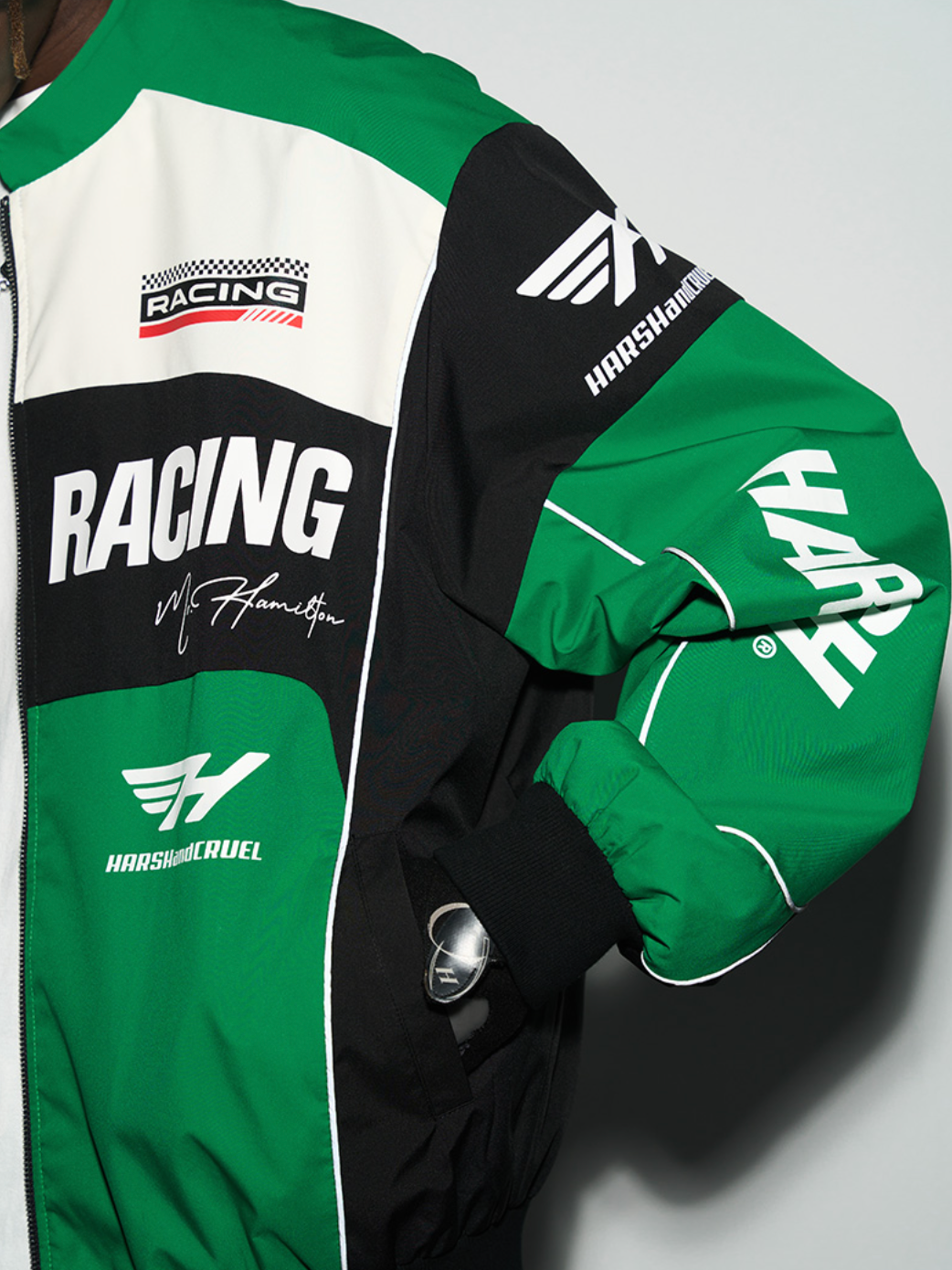 Harsh and Cruel Retro Motorcycle Racing Logo Jacket